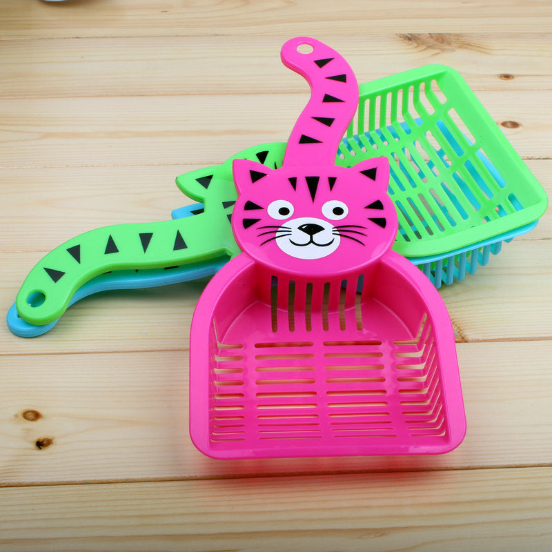 Pala para arena de gato con diseño compacto