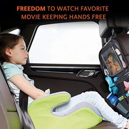 Organizador trasero de asiento con soporte para tablet
