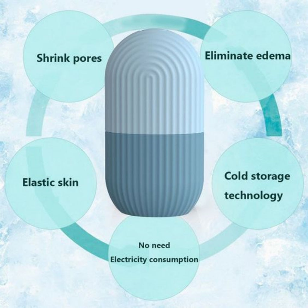Molde facial de hielo reutilizable