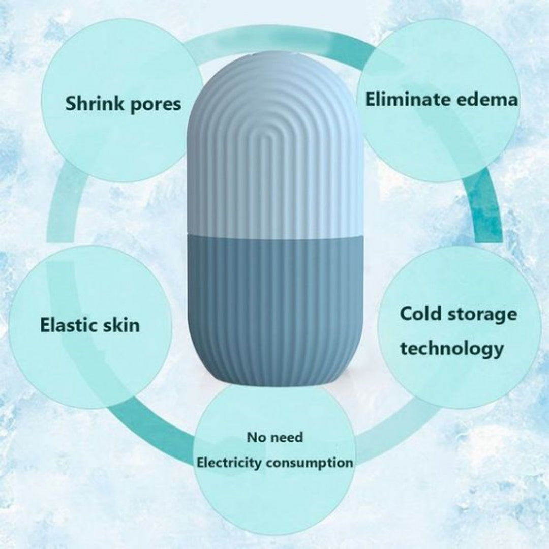 Molde facial de hielo reutilizable