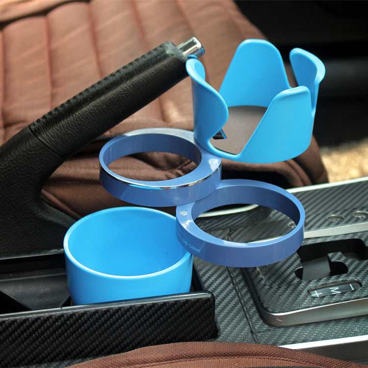 Portavasos giratorio multifuncional para auto