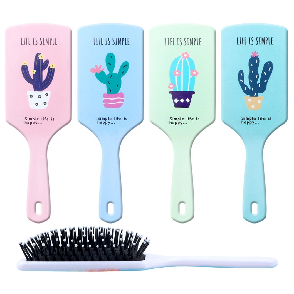 Cepillo antiestático acolchado para cabello
