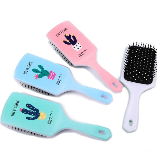 Cepillo antiestático acolchado para cabello