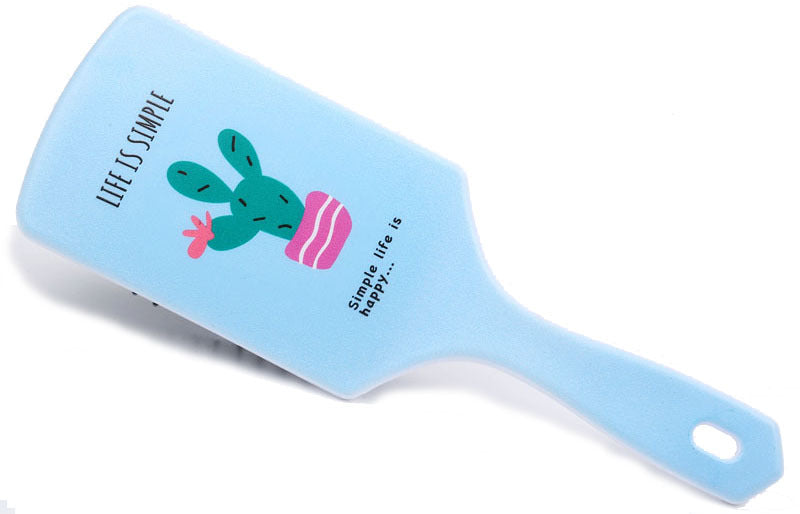 Cepillo antiestático acolchado para cabello
