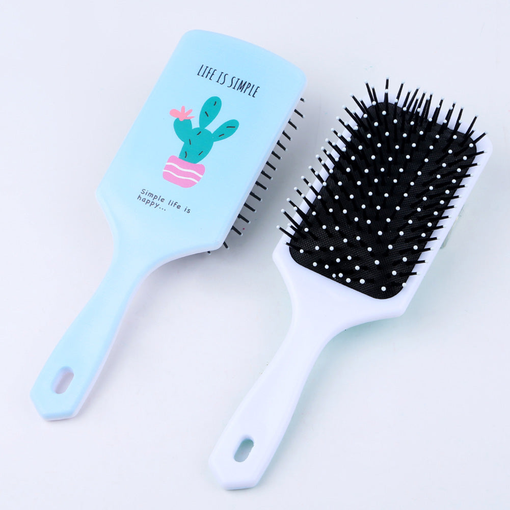 Cepillo antiestático acolchado para cabello