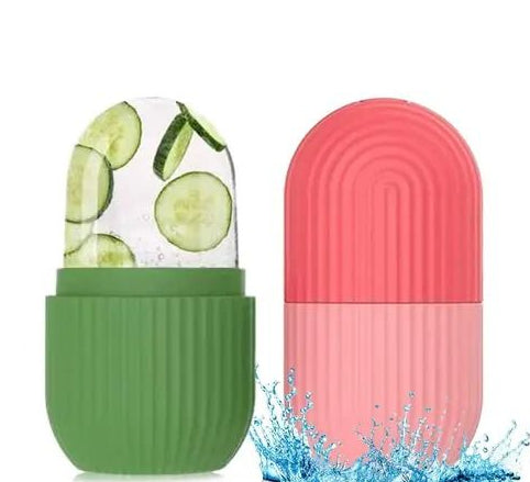 Molde facial de hielo reutilizable